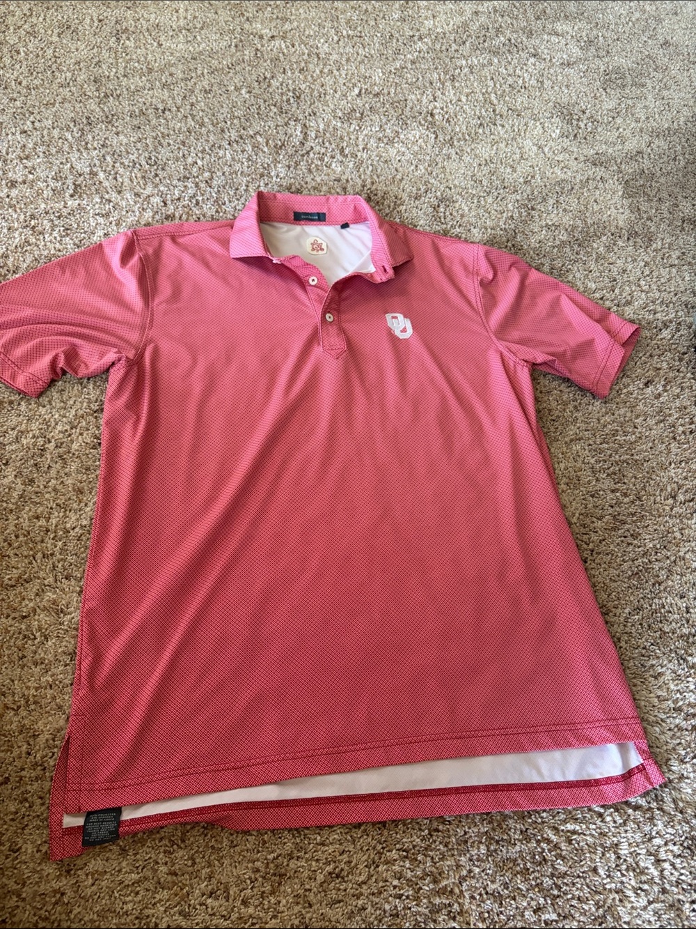 Men’s Crimson OU Short-Sleeve Polo Shirt